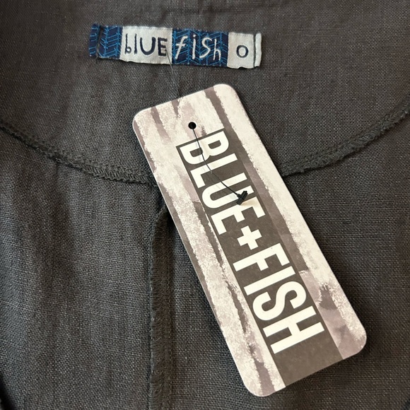 NWT BLUE FISH 5306 Contrast Cardi Faded Iron-U Linen 0 - Picture 9 of 16